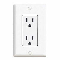 Ace Decorator Duplex Grounding Outlet & Wall Plate