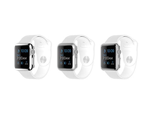 3 Pack Ultra Thin Protective Cases for Apple Watch 42mm, Silver, Grey, Clear