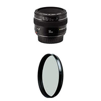 Canon EF 50mm f/1.4 USM Standard & Medium Telephoto Lens for Canon SLR Cameras w/ B+W 58mm HTC Kaesemann Circular Polarizer
