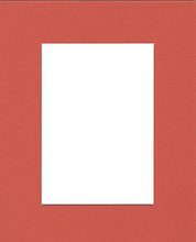 Load image into Gallery viewer, Pack of (5) 24x36 Acid Free White Core Picture Mats Cut for 20x30 Pictures in Orange
