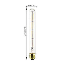 Load image into Gallery viewer, Bulbright Vintage Tubular LED Filament Bulb Dimmable T30 8W LED Light Bulb, E26 Base, Clear Warm White 2700K, 70W Equivalent, 110-120VAC, Dimmable (Pack of 3)
