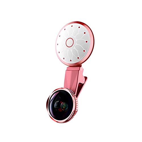 Mobile Phone Fill Light Live Led Light Beauty Self-Timer Wide-Angle Macro External Mobile Phone Lens Clip On Led Fill Light for iOS Android Rechargeable Type