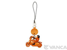 Load image into Gallery viewer, American Rider Leather Goods mobile/Cellphone Charm VANCA CRAFT-Collectible Uniqe Mascot Made in Japan
