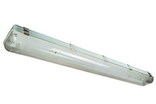 Load image into Gallery viewer, Vapor Proof LED 4 Foot Light Fixture for Outdoor Applications - NO Lamps - 6ft Cord w/Plug
