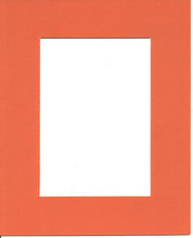 Load image into Gallery viewer, 20x24 Orange Picture Mats with White Core Bevel Cut for 16x20 Pictures
