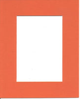20x24 Orange Picture Mats with White Core Bevel Cut for 16x20 Pictures