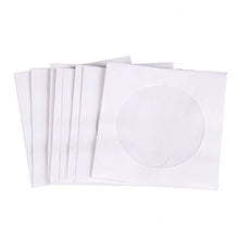 Load image into Gallery viewer, Awakingdemi DVD Paper Sleeves,Mini 95Pcs Protective White Paper CD DVD Disc Storage Bag Envelopes Flap
