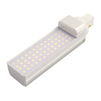 Aexit AC85-265V 9W Lighting fixtures and controls G24 4000K 52LED Horizontal 2P Connection Light Tube Milky White Cover