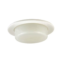 Load image into Gallery viewer, Jesco Lighting TM410WH 4-Inch Aperture Low Voltage Trim Recessed Light, Dropped Frosted Glass Dish for Shower, White Finish
