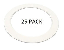 Load image into Gallery viewer, 25 Pack-White Light Trim Ring Recessed Can 6&quot; Inch Over Size Oversized Lighting Fixture
