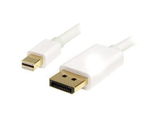 Load image into Gallery viewer, StarTech.com 2m 6 ft White Mini DisplayPort to DisplayPort 1.2 Adapter Cable M/M - DisplayPort 4k with HBR2 Support - Mini DP to DP Cable (MDP2DPMM2MW)
