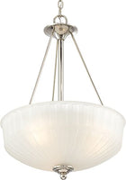 Minka Lavery Pendant Ceiling Lighting 1737-1-613, 1730 Series Large Bowl, 3 Light, 300 Watts, Polished Nickel