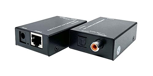 Digital Optical SPDIF Audio Extender Over CAT5/CAT6 Cable Kit