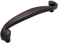 25 Pack - Cosmas 776ORB Oil Rubbed Bronze Swirl Cabinet Hardware Handle Pull - 3-3/4