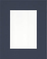 Pack of 2 24x36 Navy Blue Picture Mats with White Core, for 20x30 Pictures