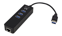 Ewent ew1123USB Hub Hub USB 3.0, 3 Ports + 1 RJ45 LAN Black