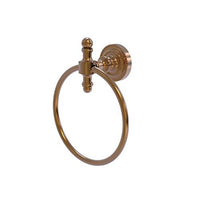 Allied Brass RD-16 Retro Dot Collection Towel Ring, Brushed Bronze