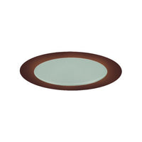 Jesco Lighting TM309AB 3-Inch Aperture Low Voltage Trim Recessed Light, Flat Frosted Opal Glass for Shower, Antique Bronze Finish