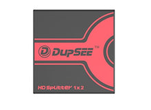 Load image into Gallery viewer, DupSee Splitter 1x2, 1 in 2 Out High Speed 4K HDMI 1.4a Splitter Signal Distributor, Supports 3D, 4K, 1080p and Dolby, True HD, DTS-HD, CEC and 12 Bit Color. USB Micro-B Power Jack
