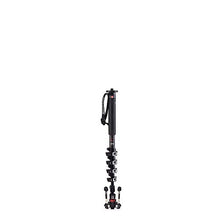 Load image into Gallery viewer, Manfrotto MVMXPROC5, Xpro Fluid Video 5 Section Carbon Fibre Monopod, Fluidtech Base, Quick Power Lock System, Portable, Professional Videography, Black
