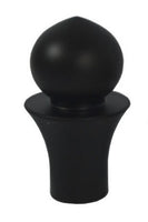 Urbanest Toledo Lamp Finial, Black, 2 1/6-inch Tall