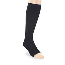 Load image into Gallery viewer, BSN Medical 115336 JOBST Compression Hose with Open Toe, Knee High, Medium, 15-20 mmHg, Classic Black
