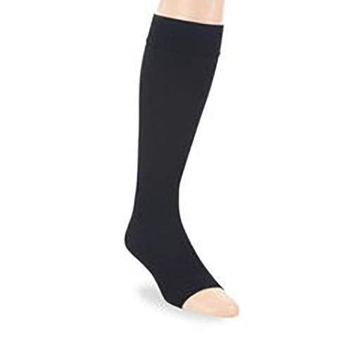 BSN Medical 115336 JOBST Compression Hose with Open Toe, Knee High, Medium, 15-20 mmHg, Classic Black