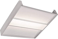 LB76400 LED Troffer 2x2FT, 40W, 3500K Warm White, 4560 Lumens, Dimmable, White Frame, Lighting Fixture Trim, UL Certified 2-Pack