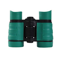 Moolo Binocular Telescope, Outdoor Travel Sightseeing Bird Watching Rubber Children Binoculars (Color : Green)
