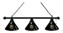 Load image into Gallery viewer, Vegas Golden Knights 3 Shade Billiard Light with Black Fixture by Holland Bar Stool

