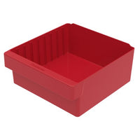 Akro-Mils 31112 11-5/8-Inch L by 11-1/8-Inch W by 4-5/8-Inch H, AkroDrawer Plastic Storage Drawer, Red, Case of 4