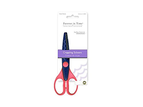 Forever in Time ST170D Cropping Scissors, Metal Blade, 6.5in, Scallop