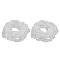 Aexit 2Pcs 12mm Tube Fittings Flexible Spiral Tube Cable Wire Wrap Computer Manage Cord Microbore Tubing Connectors Clear 7.5M