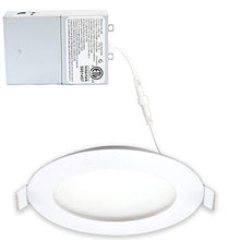 Load image into Gallery viewer, LED FANTASY 4-Inch 9W 120V Recessed Ultra Thin Ceiling LED Panel Downlight Light Dimmable Retrofit Slim Wafer IC Rated ETL Energy Star 750 Lumens 5000K (Daylight)
