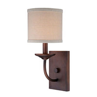 251 First Evelyn Rubbed Bronze One-Light Wall Sconce