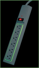 Load image into Gallery viewer, Pinnacle Daylight Surge Protector (White with Green Glow, 3 ft)
