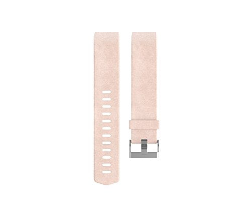 Fitbit Charge 2 Accessory Band, Leather, Blush Pink, Large