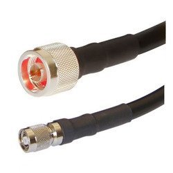 N Male to TNC Male Reverse Polarity Times Microwave LMR-400 Cable 3ft