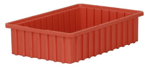 Akro Mils 33164 Akro Grid Slotted Divider Plastic Tote Box, 16 1/2 Inch Length By 10 7/8 Inch Width