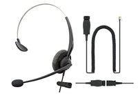 RJ9 Phone Headset Compatible Avaya Headset Direct to Avaya 1600, 9600, J100 Series IP Phones Model Noise Cancelling Monaural