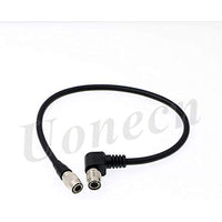 Uonecn 4 PIN Hirose Male Cable Power Sound Devices Recorder Wisycom MCR 42s 30cm Right Angle 4 pin Male to Straight 4 pin Male