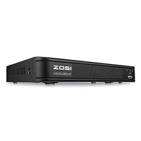 ZOSI 8 Channel 1080p HD-TVI Security DVR Recorder, Hybrid Capability 4-in-1(Analog/AHD/TVI/CVI) Surveillance DVR, Motion Detection, Remote Control, Email Alarm, No Hard Drive (Renewed)