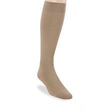 Load image into Gallery viewer, JOBST forMen Knee High 30-40 mmHg Ribbed Dress Compression Socks, Closed Toe, Large, Khaki
