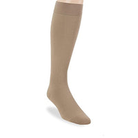 JOBST forMen Knee High 30-40 mmHg Ribbed Dress Compression Socks, Closed Toe, Large, Khaki