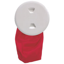 Load image into Gallery viewer, Beckson Marine Beckson 5&quot; Stow-Away Deck Plate - White w/12&quot; Bag
