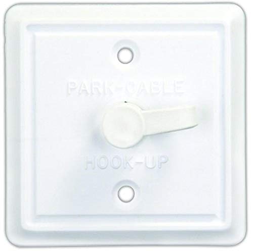 JR Products 47795 Square Cable TV Plate