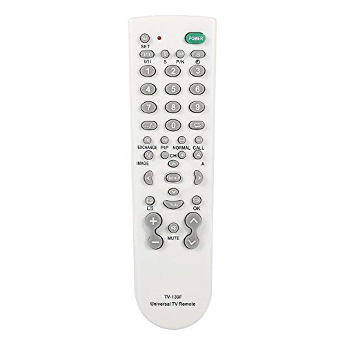 Universal TV Remote Control Replacement, Smart TV Remote Control Unit TV-139F Replacement Controller White