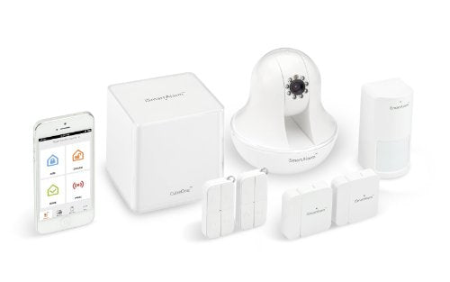 iSmartAlarm Premium Home Security Package | Wireless DIY No Fee IFTTT & Alexa Compatible iOS & Android App | iSA3, White