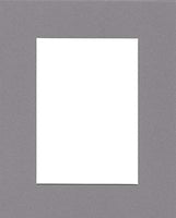 Pack of (5) 24x36 Acid Free White Core Picture Mats Cut for 20x30 Pictures in Ocean Grey