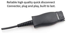 Load image into Gallery viewer, Quick Disconnect Cable to RJ9 Plug Headset Adapter Replacement QD Release Cord for Plantronics U10P U10-P Polaris H-Series Headsets Work with Avaya Nortel Mitel Polycom Aastra Shoretel and More
